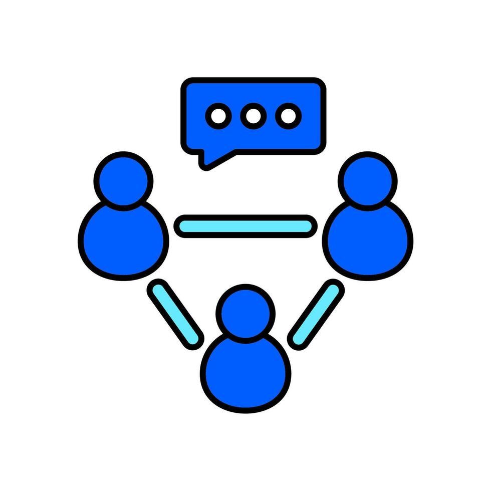 Icon a social network isolated against a clean background vector