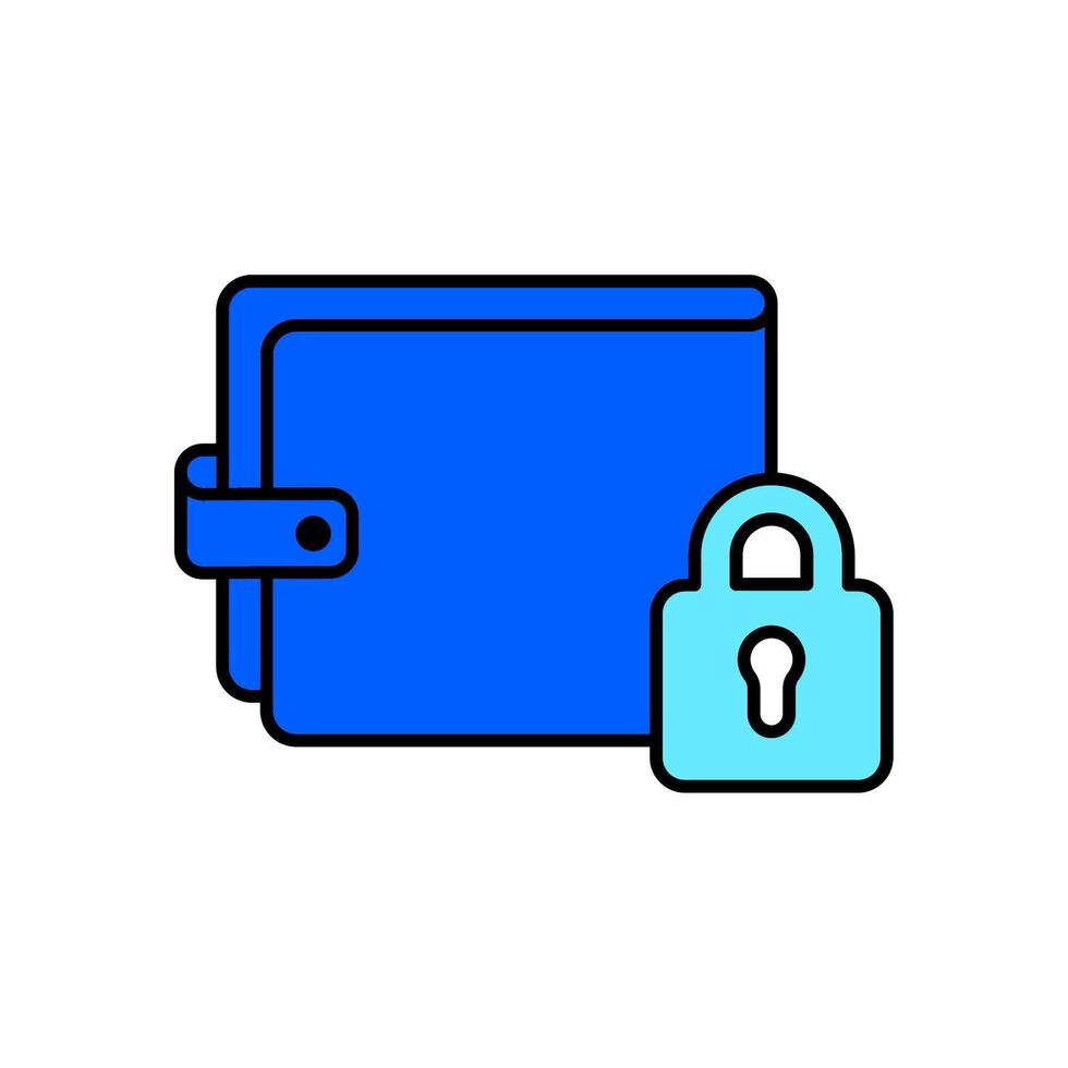 Icon a secured isolated against a clean background vector