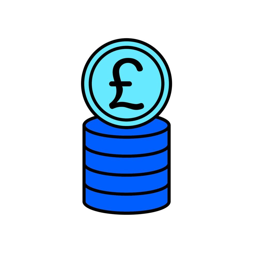 Icon a pound isolated against a clean background vector