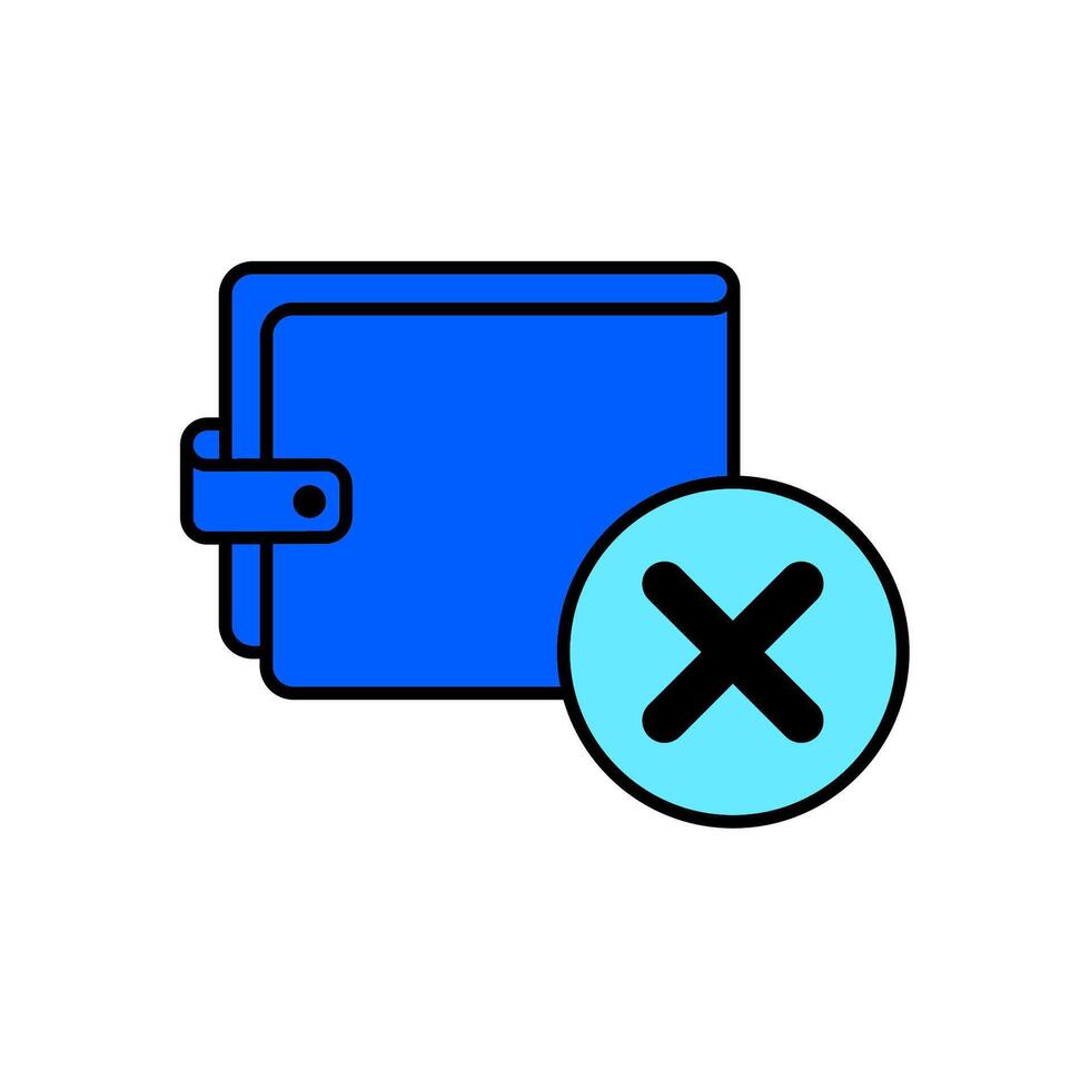 Icon a delete, isolated against a clean background vector