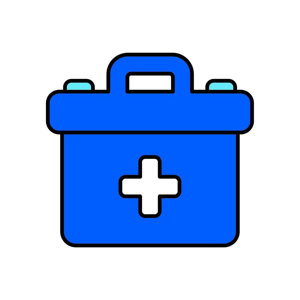 Icon a first aid, isolated against a clean background vector