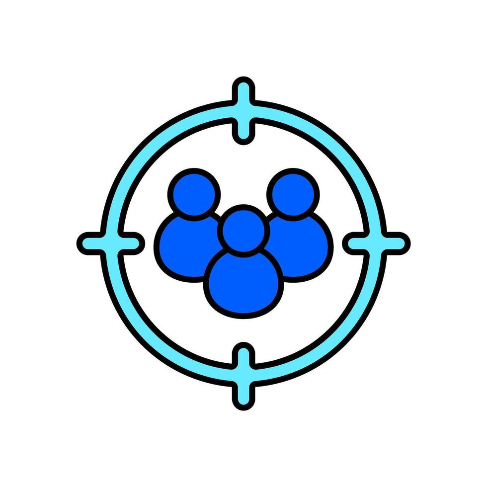 Icon a audience, isolated against a clean background vector