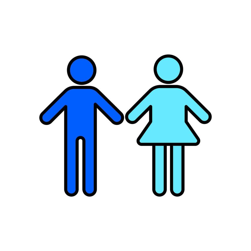 Icon a man and woman vector