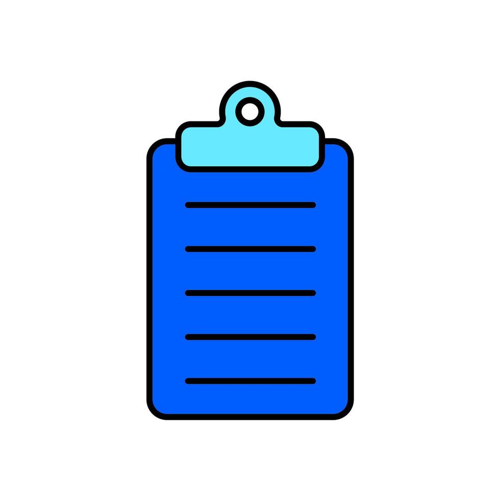 Icon a clipboard, isolated against a clean background. vector