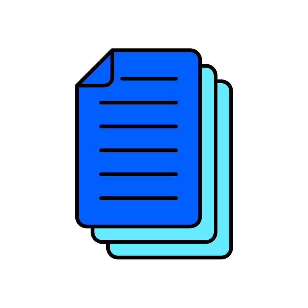 Icon a document vector