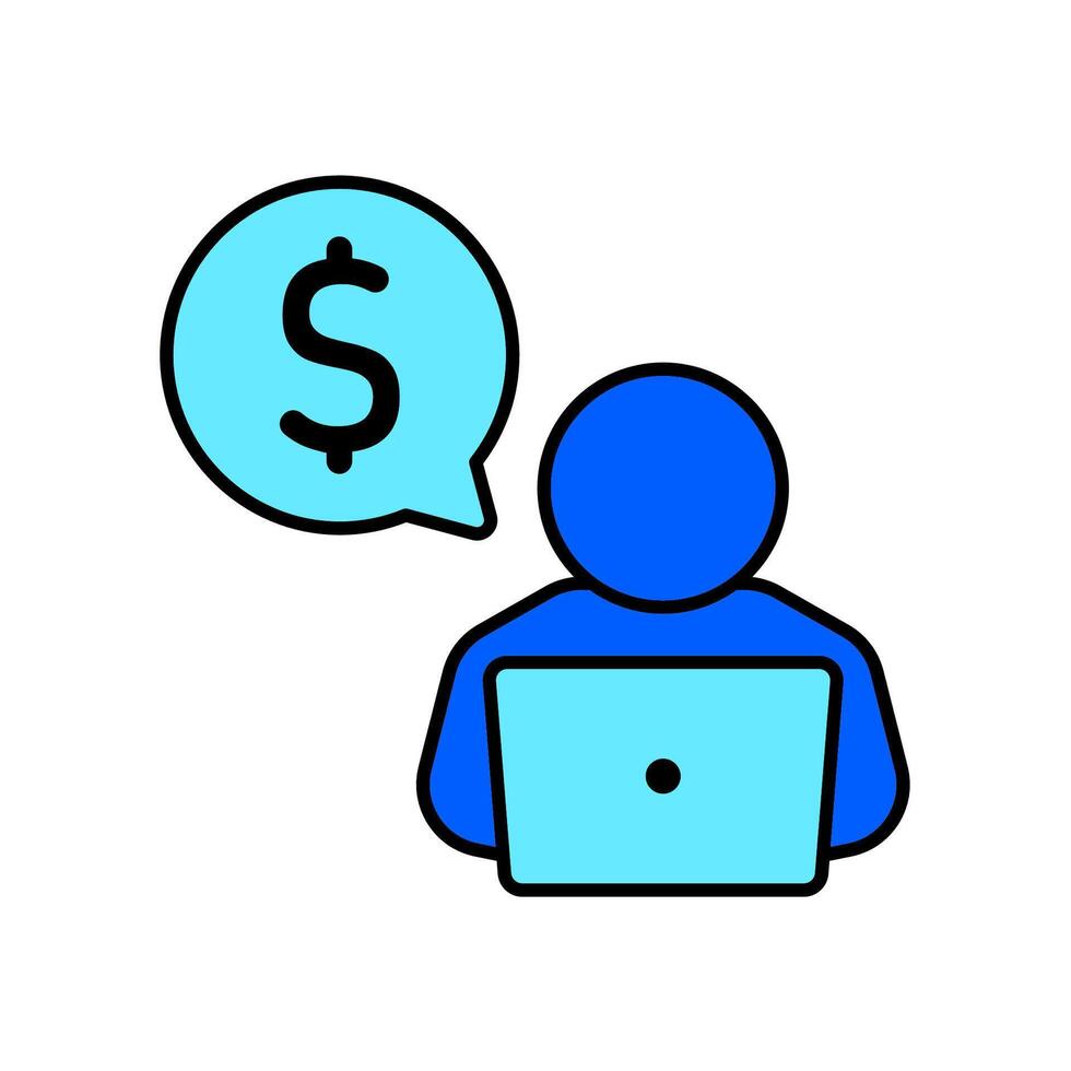 Icon a freelance vector