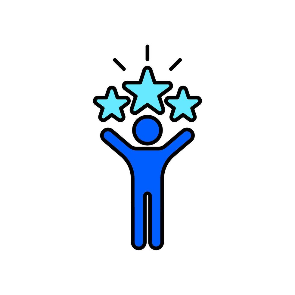 Icon a confidence, isolated against a clean background vector