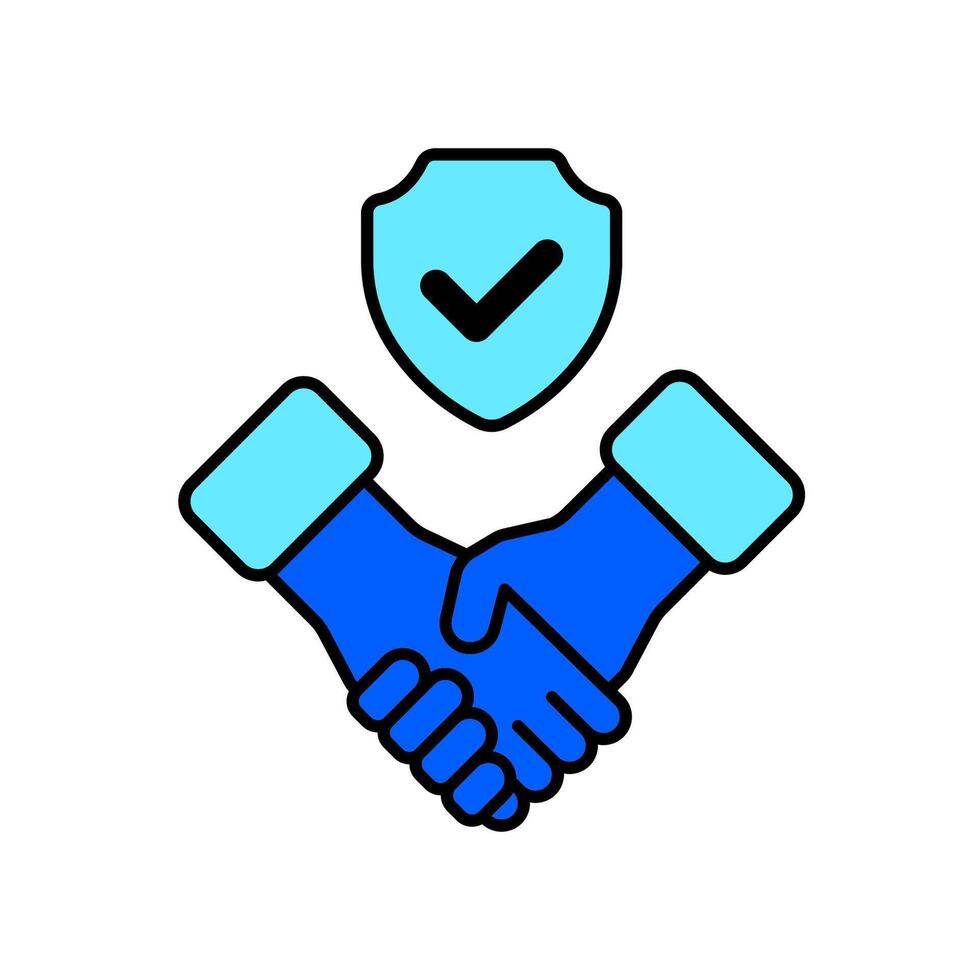 Icon a reliable, isolated against a clean background. vector