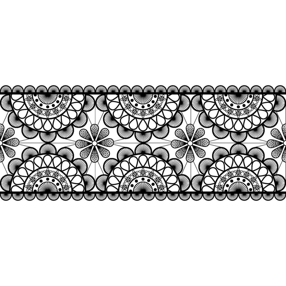 lace border with flower on transparent background,elements for decoration vector