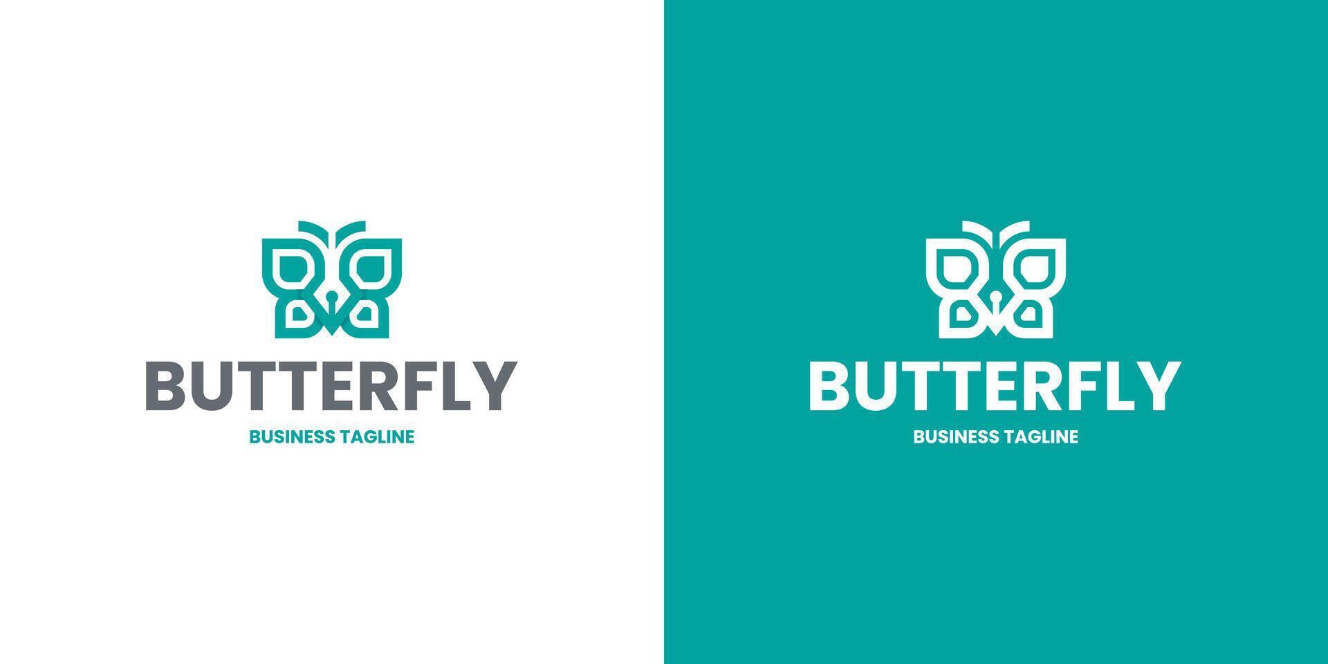 butterfly design logo design vector