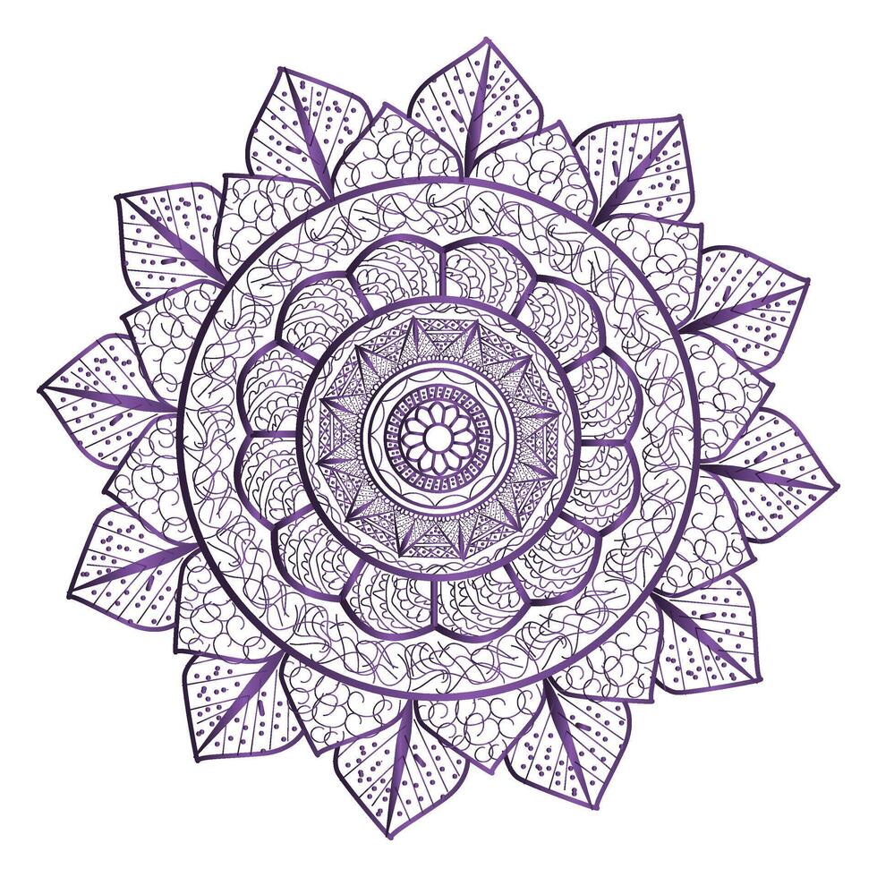 Luxury mandala background with golden arabesque vector