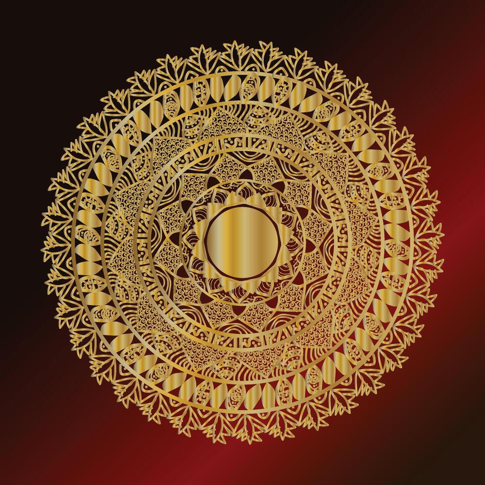 mandala decorative and ornamental design for coloring page vector