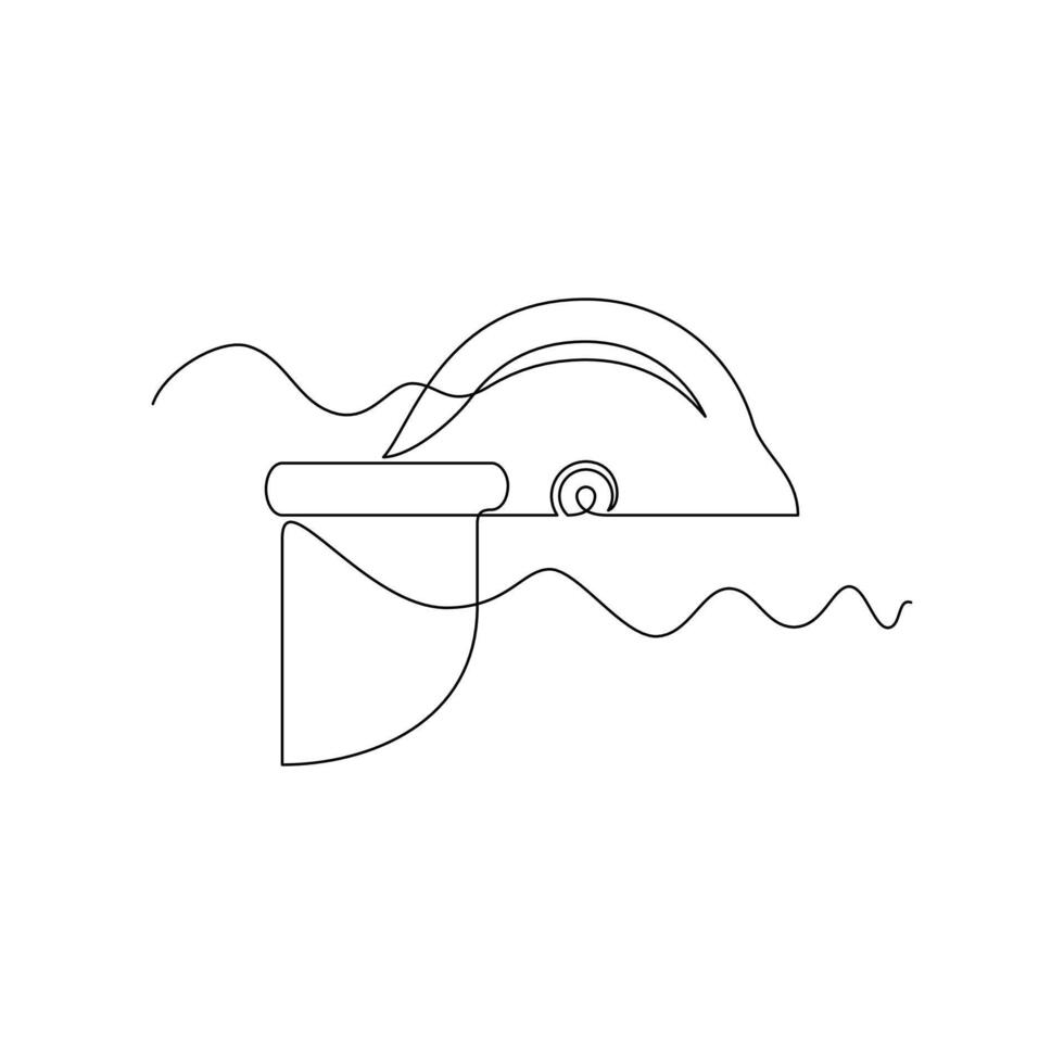 one line art Helmet Face Shield illustration. line art, one continuous line, simple, hand drawn and sketch style. for icons, symbols, signs or logos vector