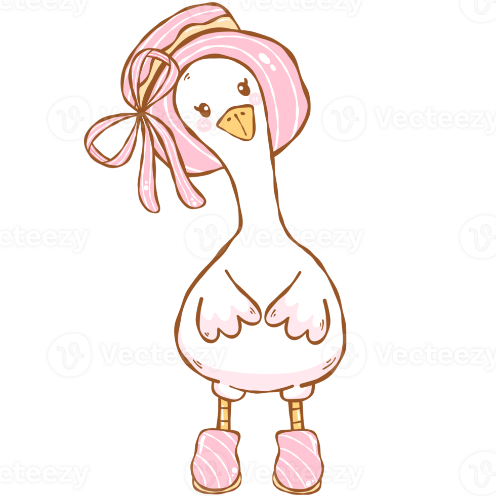 Cottagecore spring silly goose png