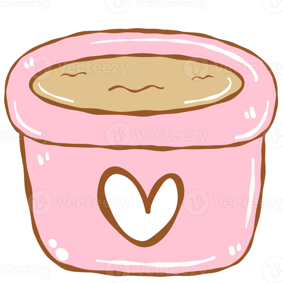 Pink flower pot png