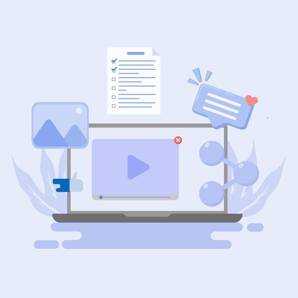 Creating a marketing strategy is essential for business growth. vector