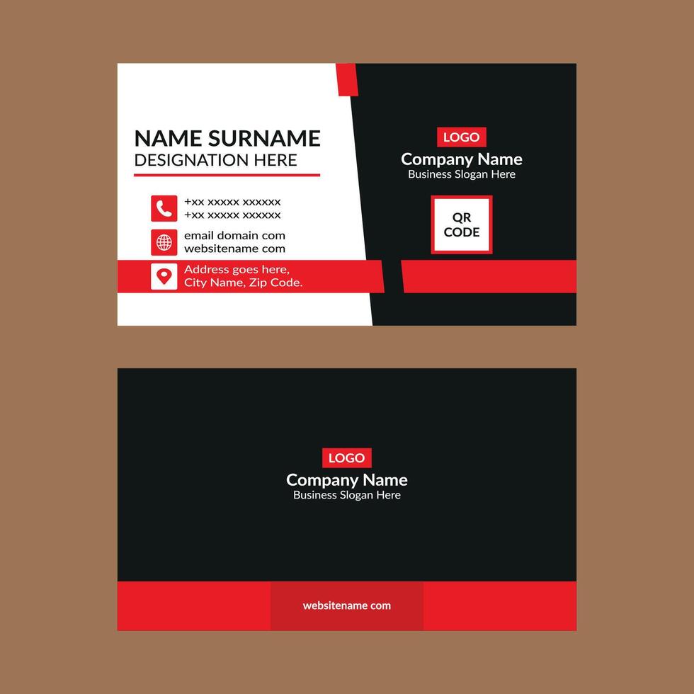 Modern Business Card Layout. Creative Layout Display for Promotional Campaign. vector