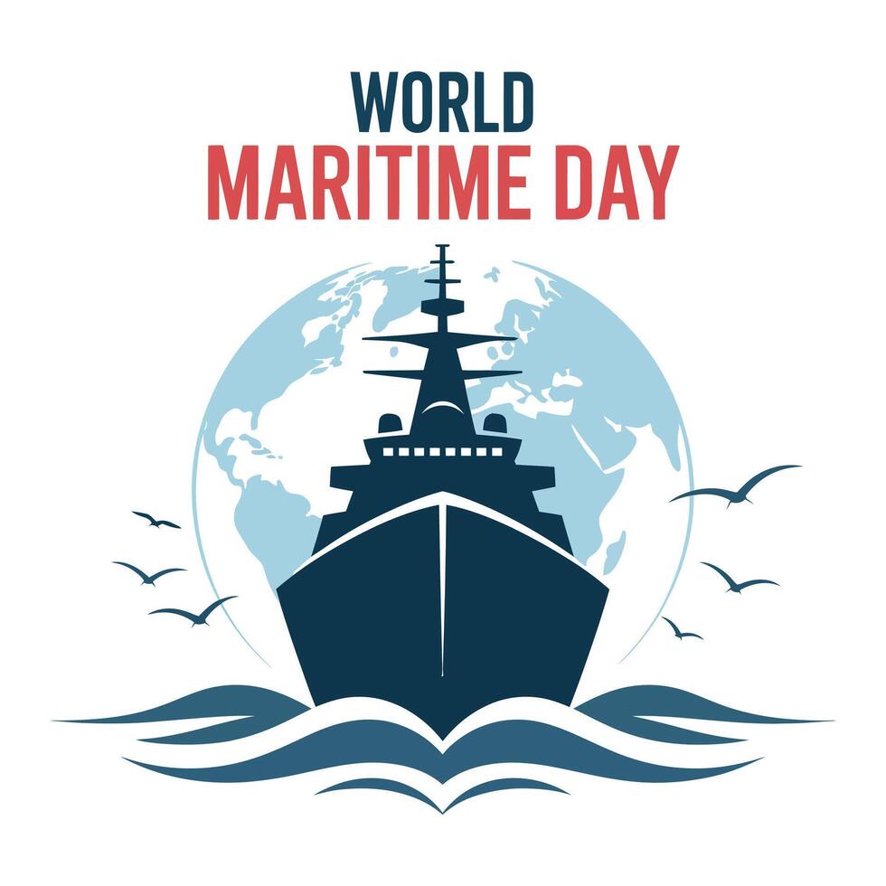 World Maritime Day Design. vector