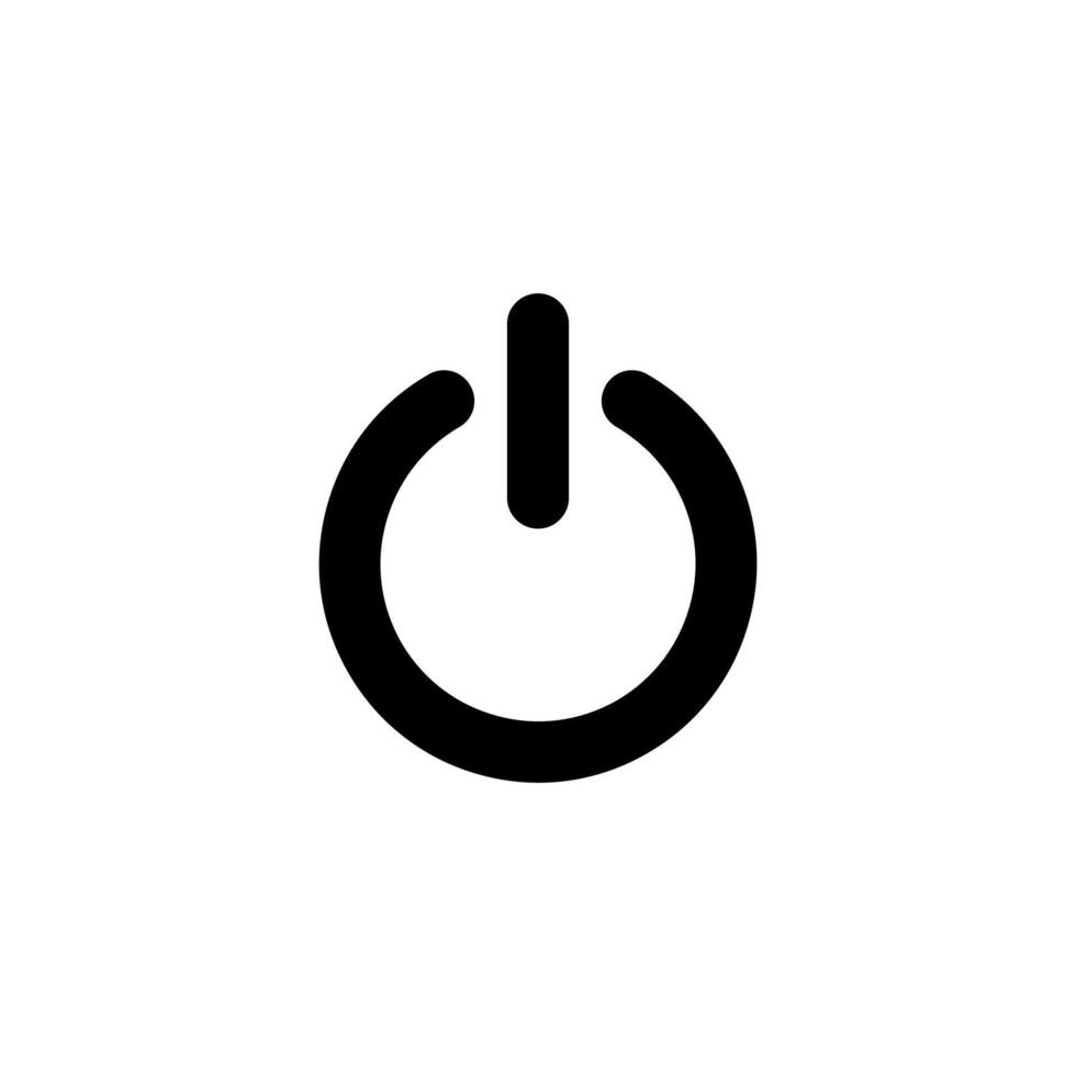 start power button icon , on and off vector