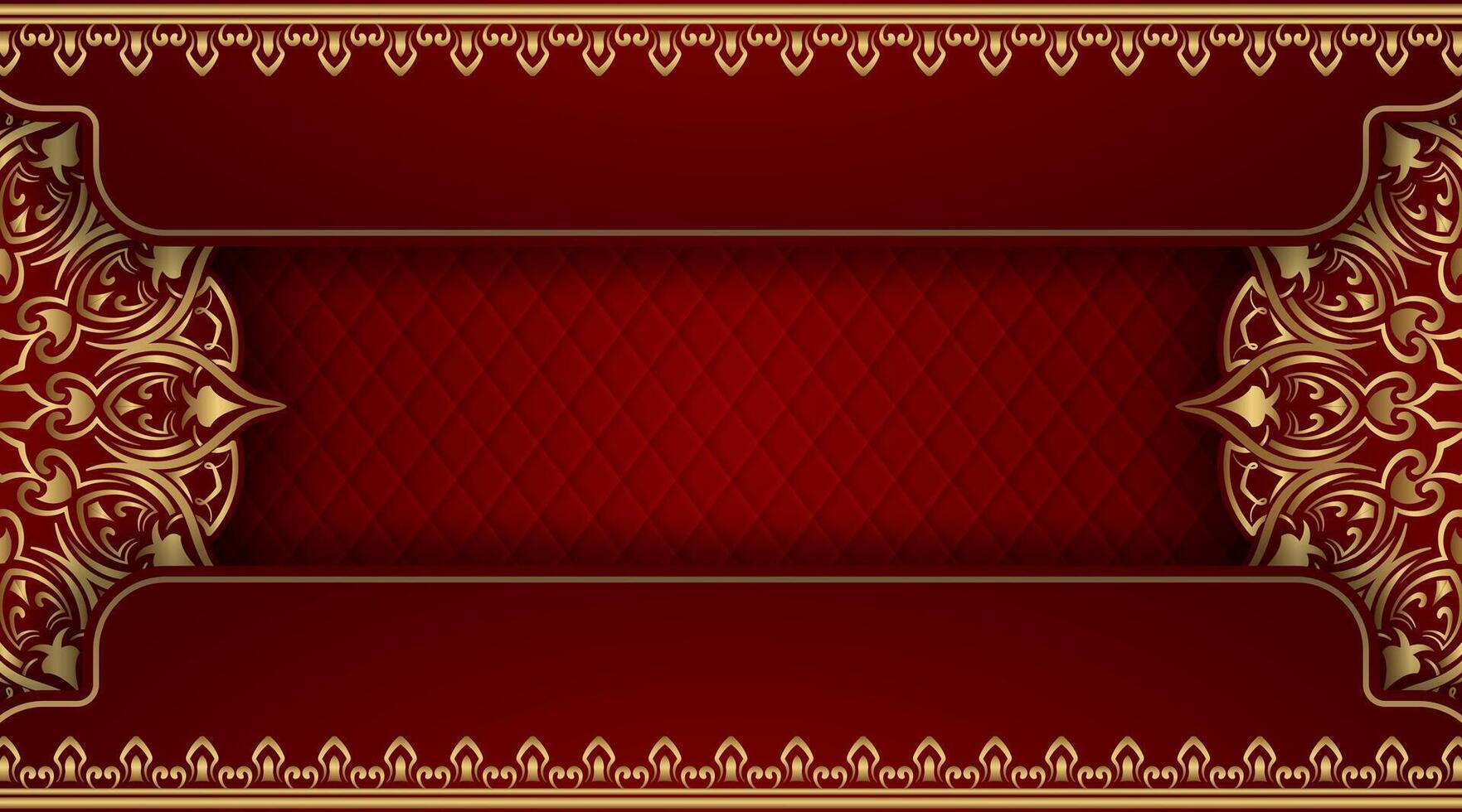 luxury background with golden mandala ornamental vector