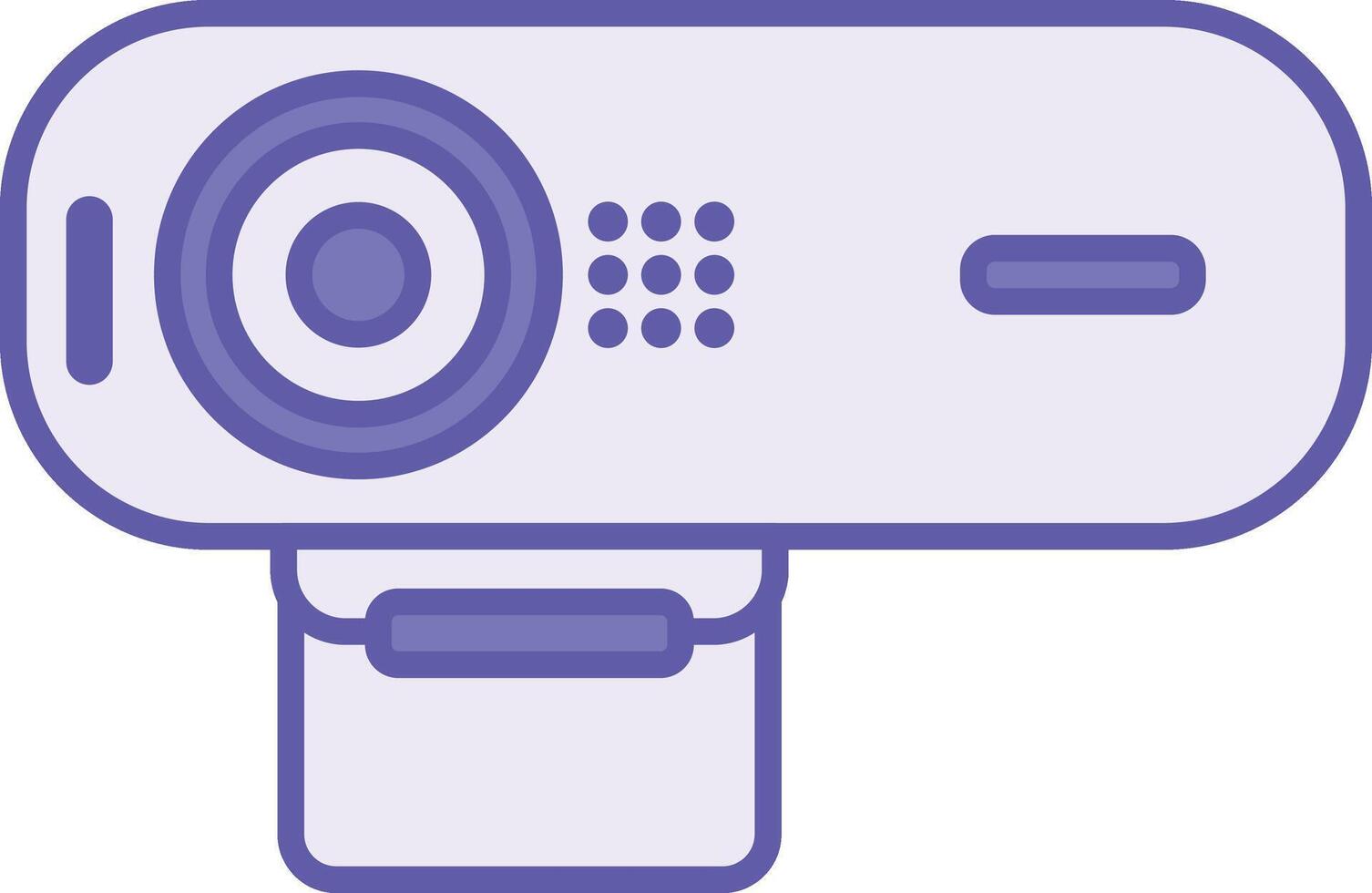 Colored Webcam Icon. Illustration. Digital TV or Photo Camera Capable of Real-Time Image Capture. Gadget, Technology. Concept Devices vector