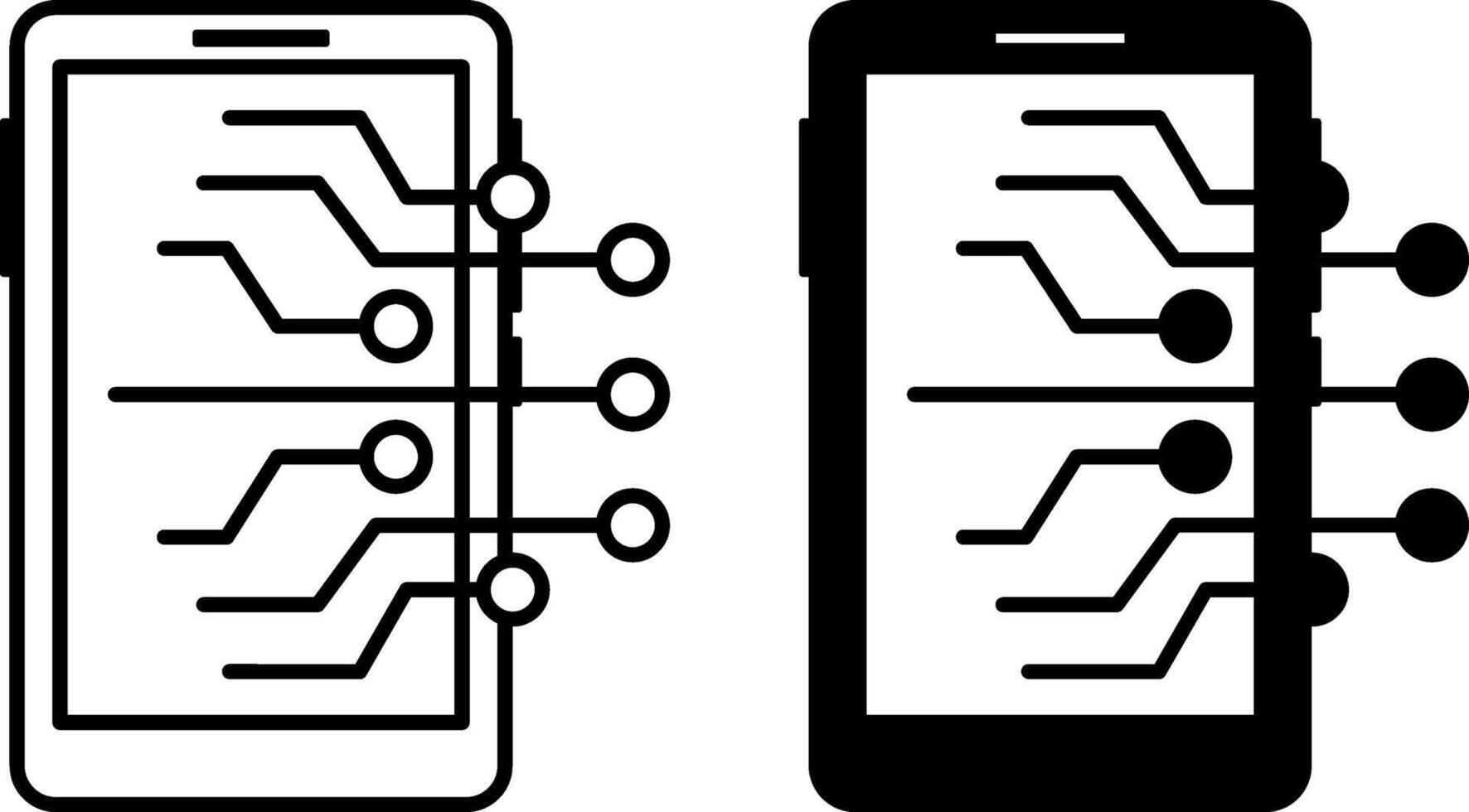 Electronic Icons. Black and White Illustrations. Electronic Devices, Gadgets, Technologies. Device Concept vector