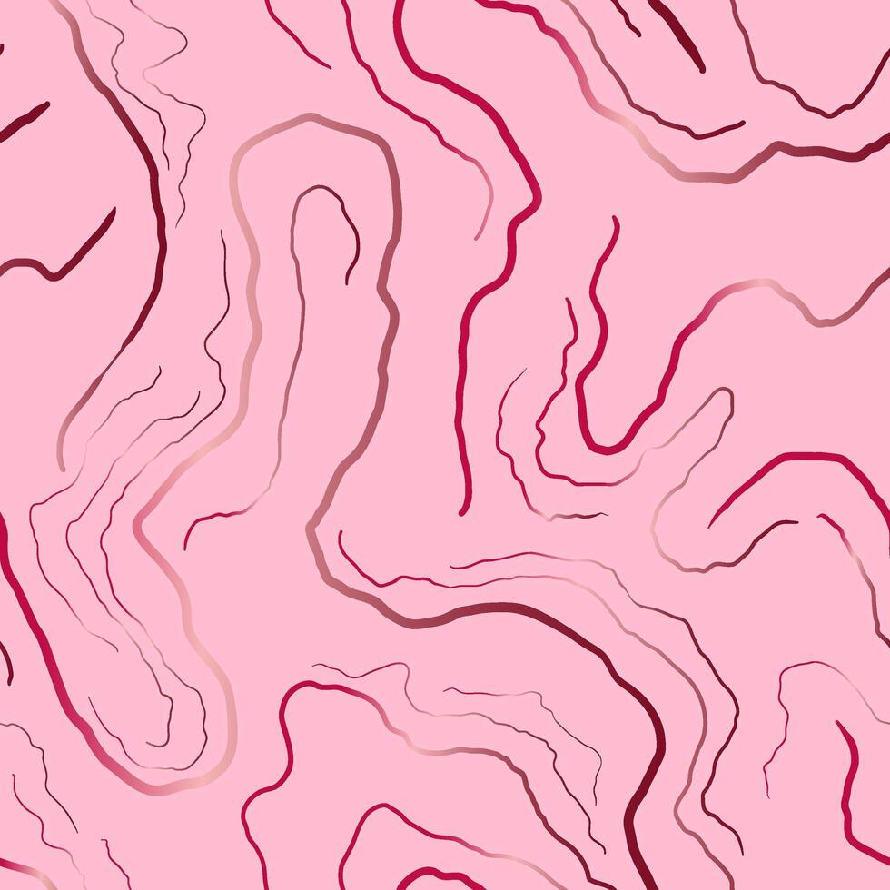 girlish glamorous seamless abstract minimalist lines pattern pink marble texture for elegant design vector