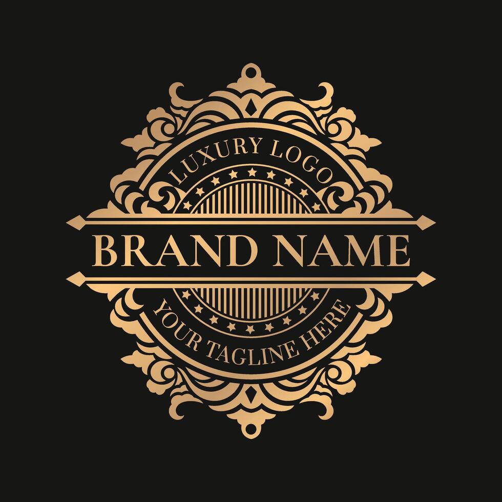 luxury brand logo template vector