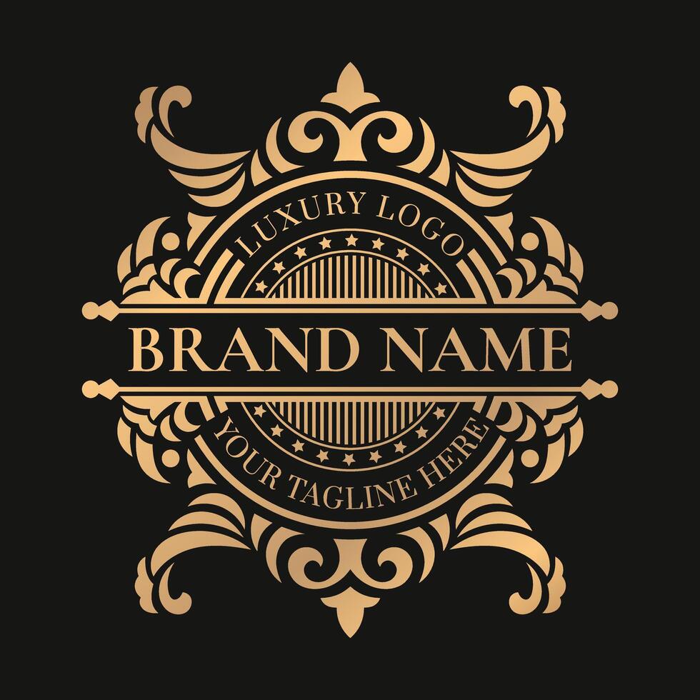 luxury brand logo design vector