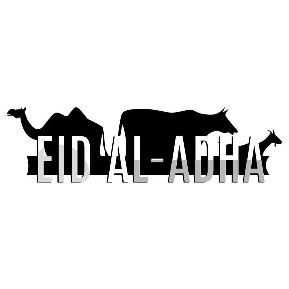 Eid Al Adha Abstract colorful landscape with cosmic greeting art vector