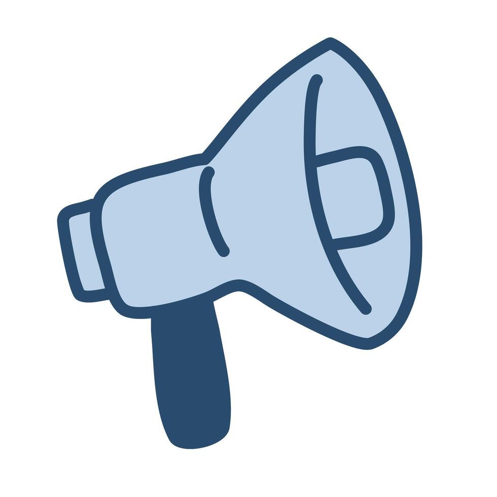 megaphone representing communication and announcements illustration vector