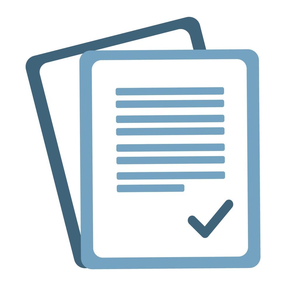 Contract icon cartoon, Simple Documents vector