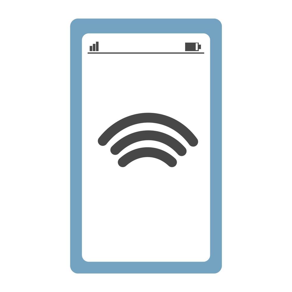 wifi hotspot with smartphone icon. Smartphone feature themed vector