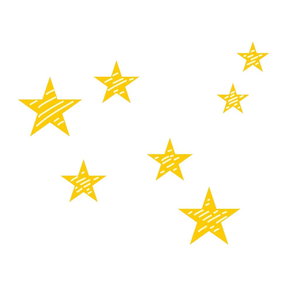 illustration of twinkling stars vector