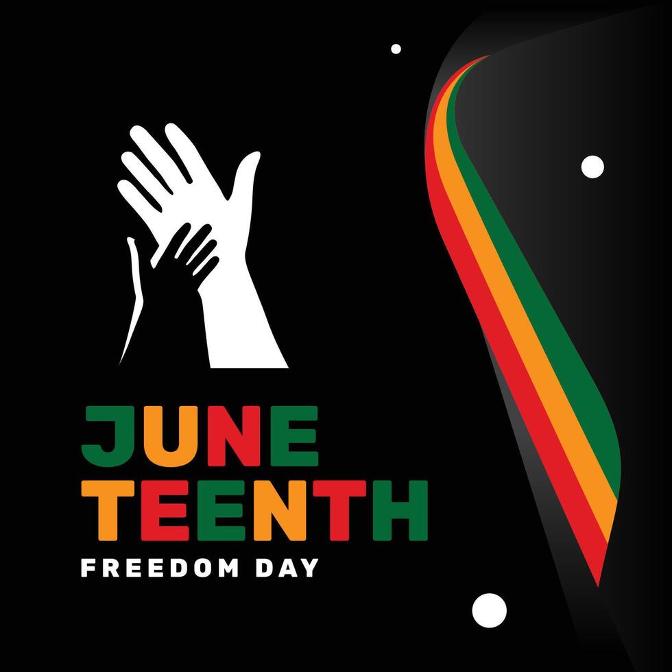 Juneteenth Freedom Day Event vector