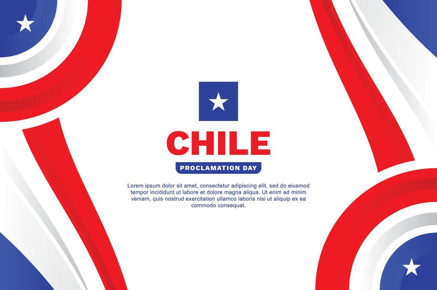 Chile Proclamation Day Background Event vector
