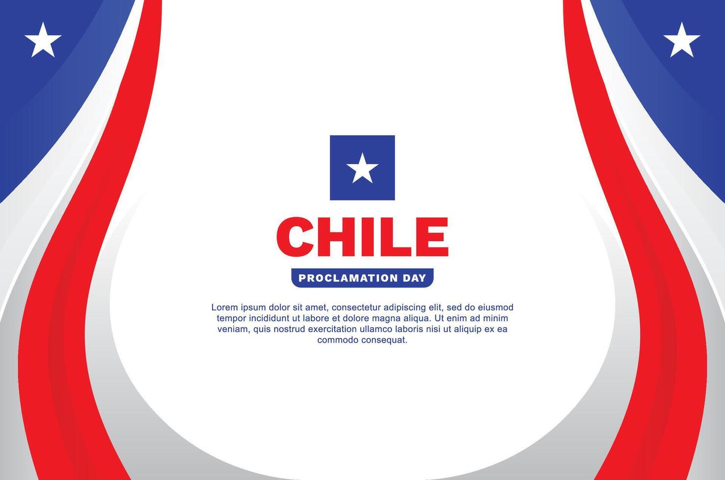 Background Design for Chile Proclamation Day vector