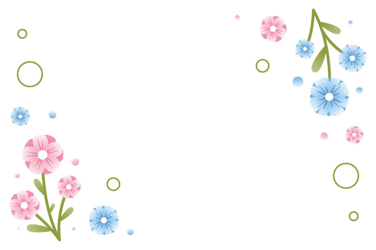 Spring background frame vector