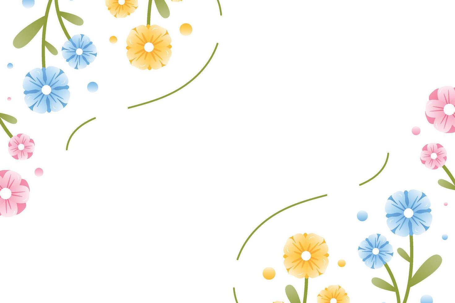 Background flower for spring vector