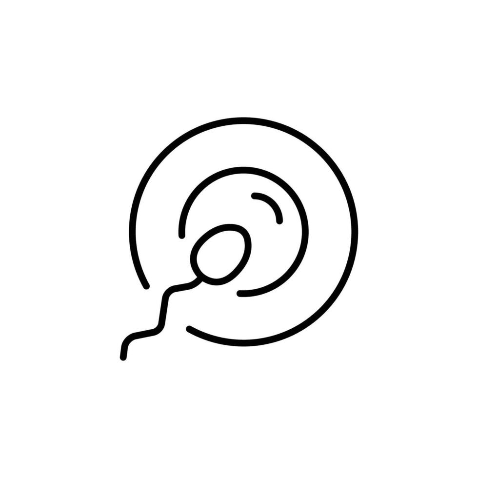 Fertilization icon line style. vector