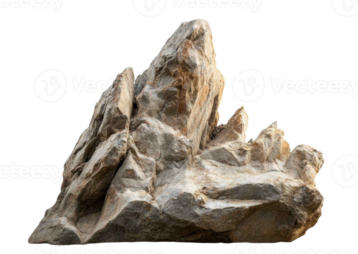 Unique rocky formation showcasing natural textures and shapes png