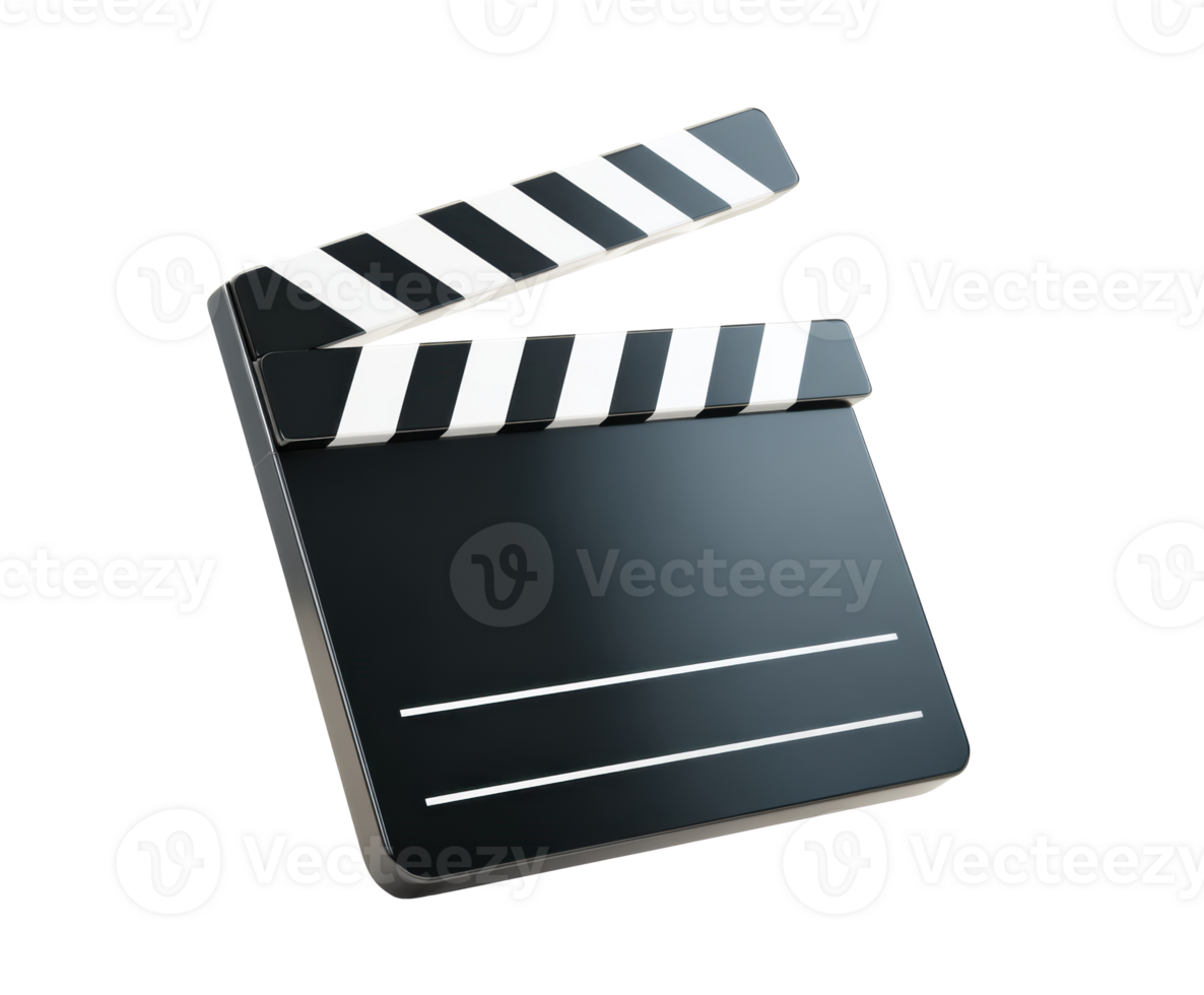 Film clapperboard as a symbol of movie production and creativity png