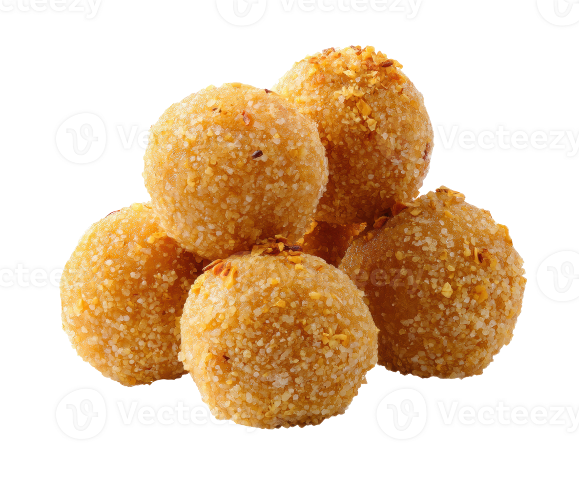 Delightful golden snack balls perfect for parties and gatherings png