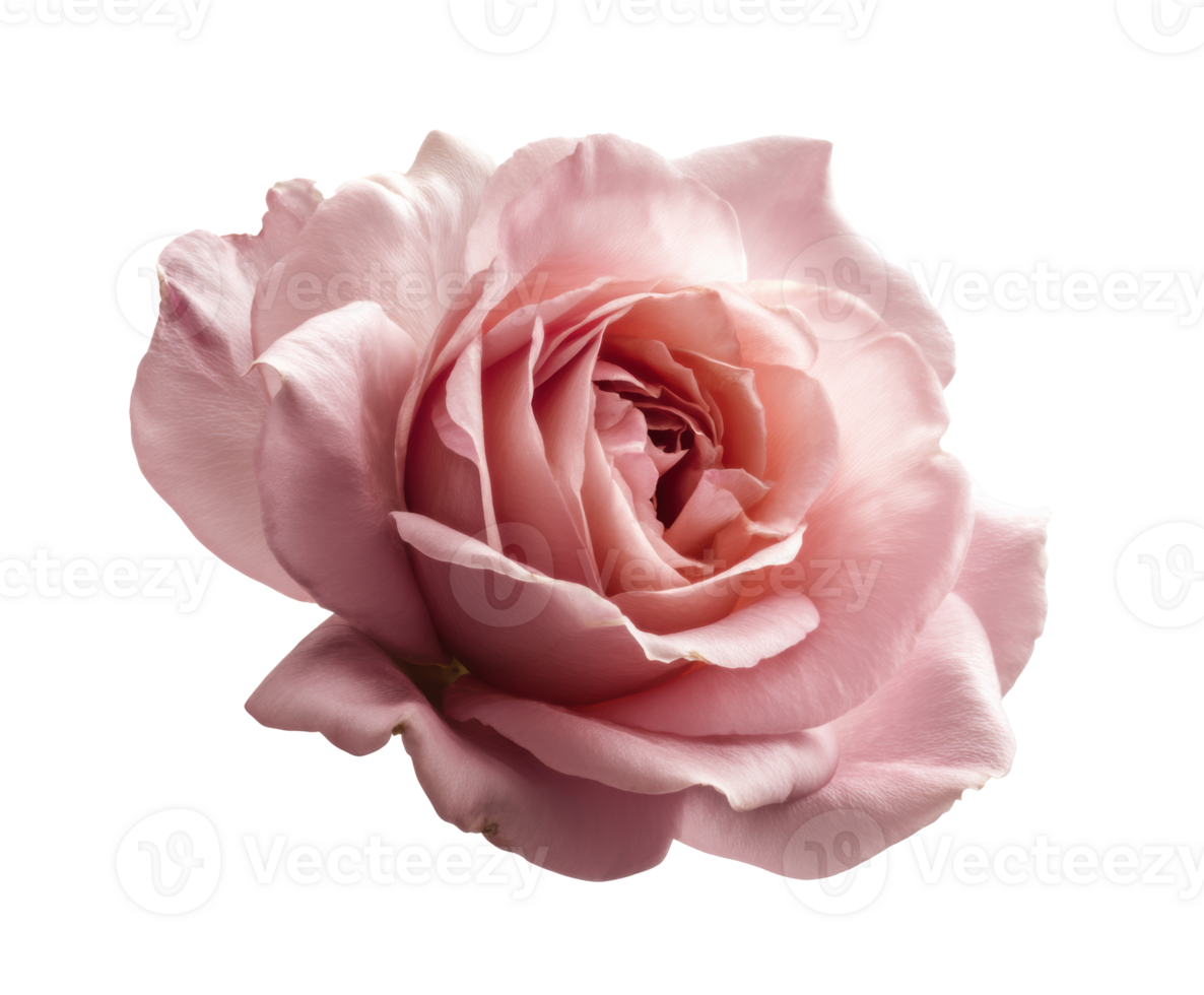 Soft pink rose in full bloom for elegant floral arrangements png