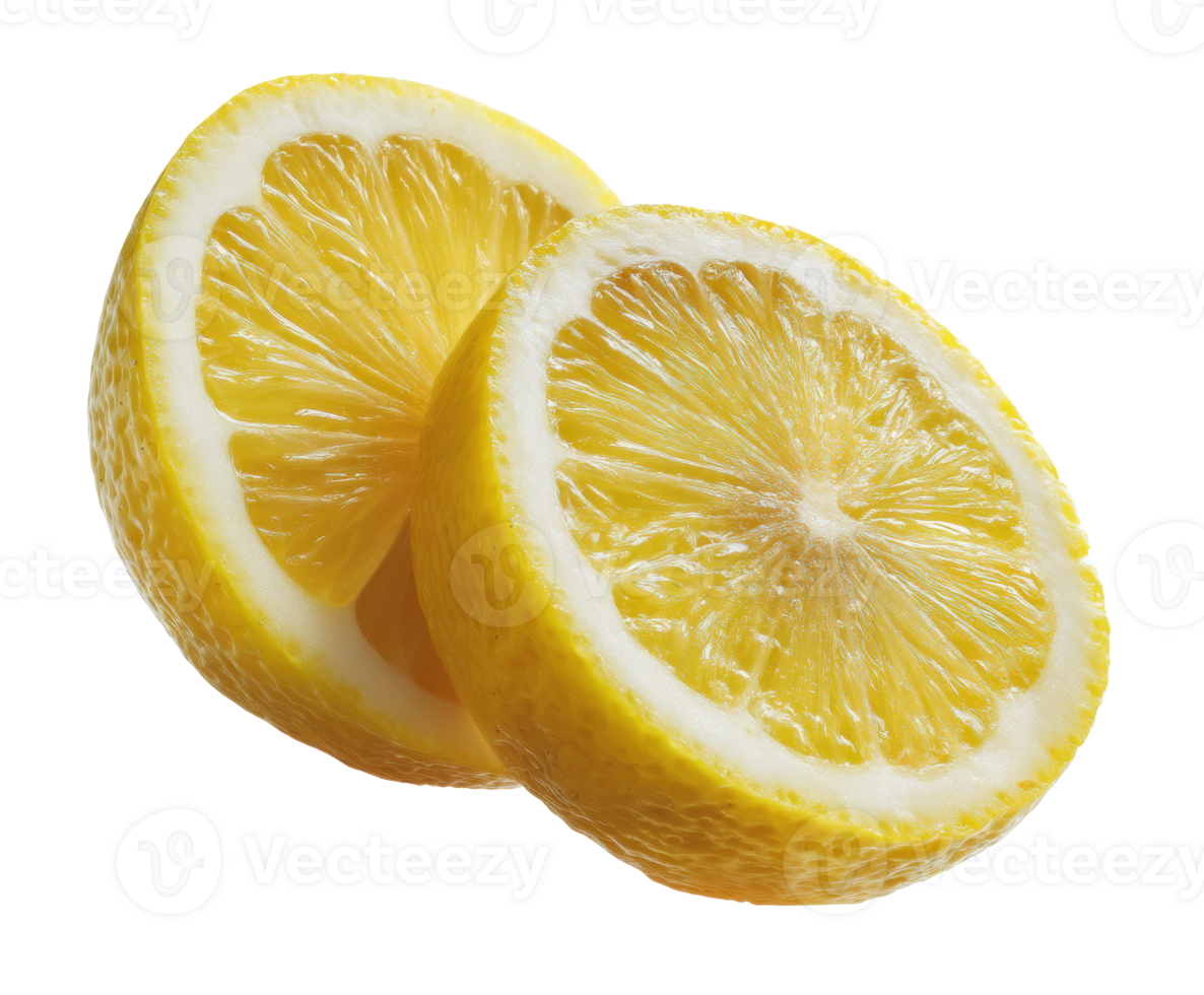 Fresh lemon slices perfect for culinary use and food decoration png