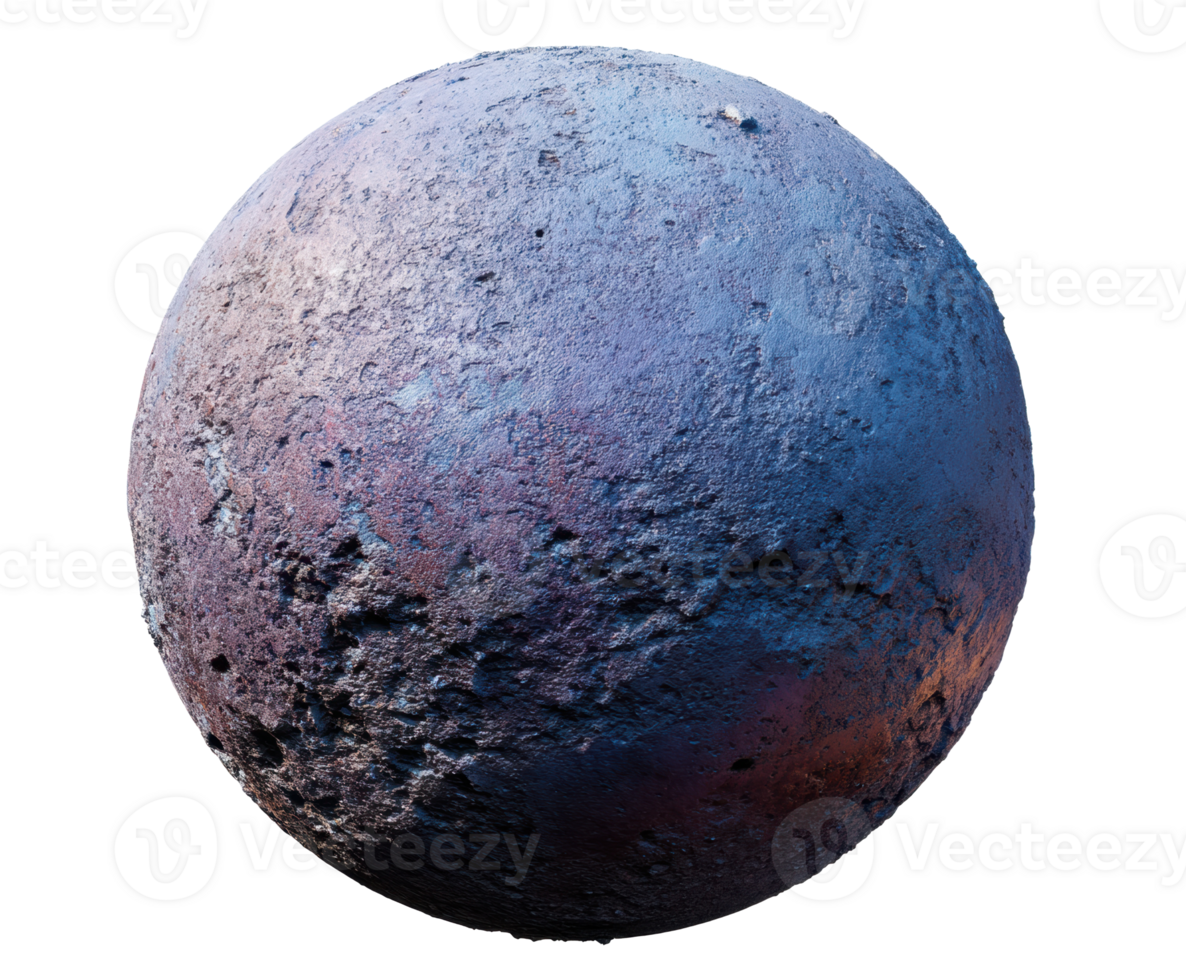 Lunar landscape with textured surface depicting shadows and colors png