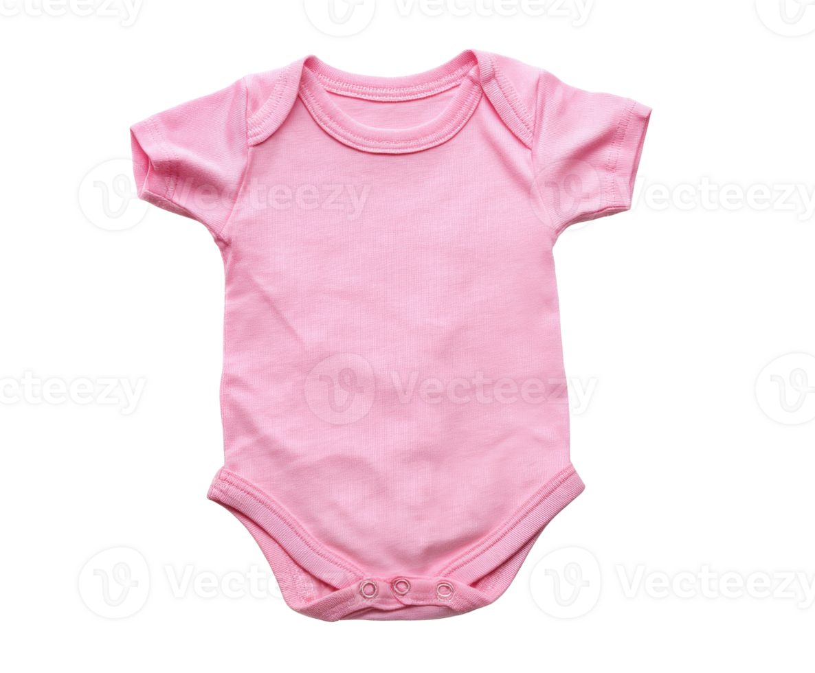 Soft pink baby onesie for comfortable infant wear and clothing png