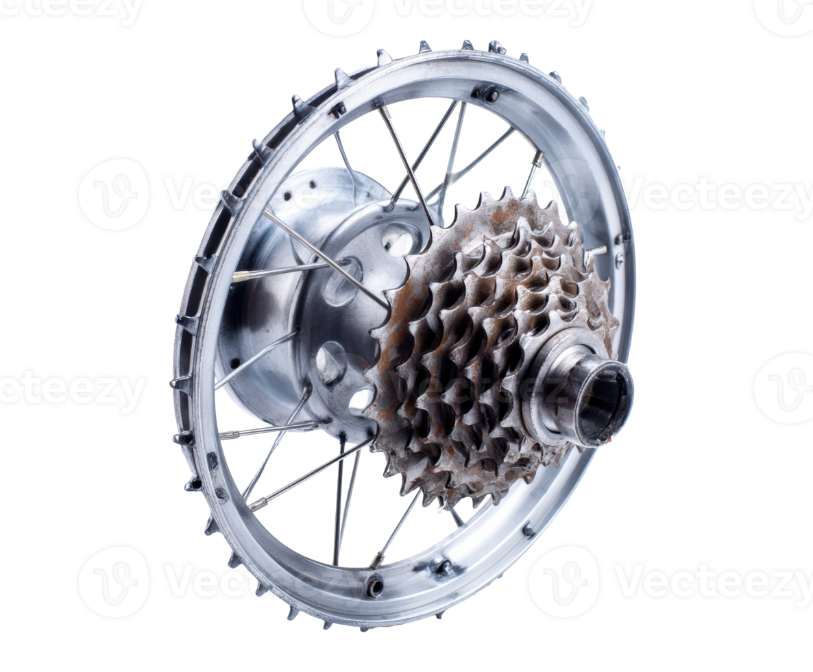 High quality bicycle rear wheel components for cycling enthusiasts png