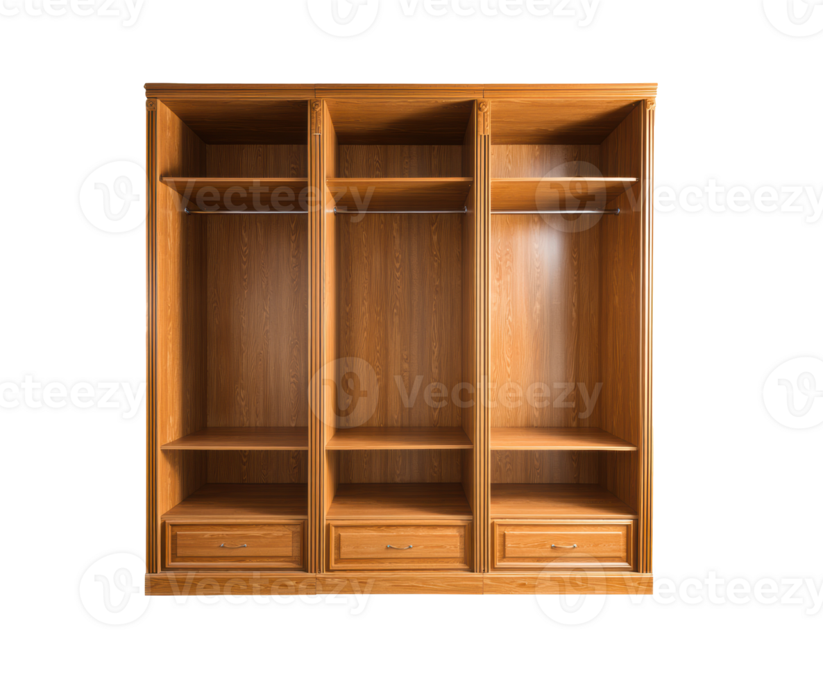 Wooden shelving unit for home organization and storage solutions png