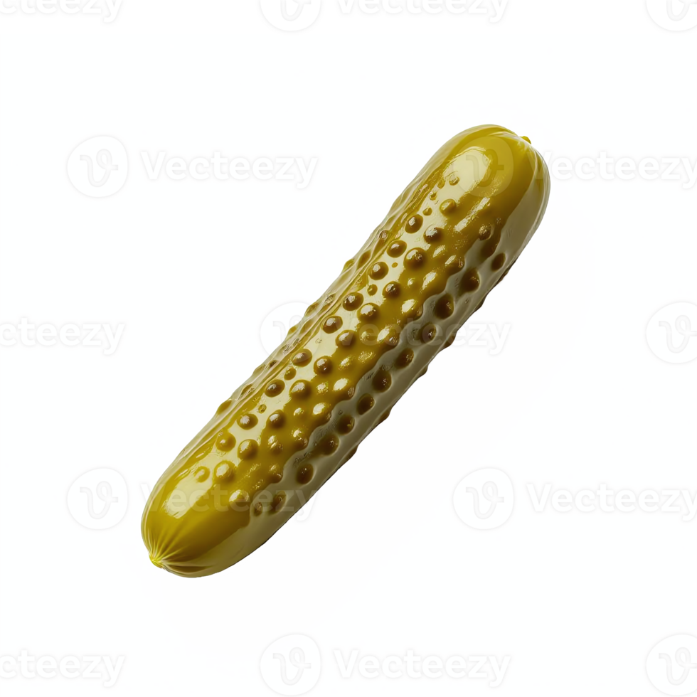 Illustration of a Realistic Cucumber on Transparent Background Fully Clipped Path png